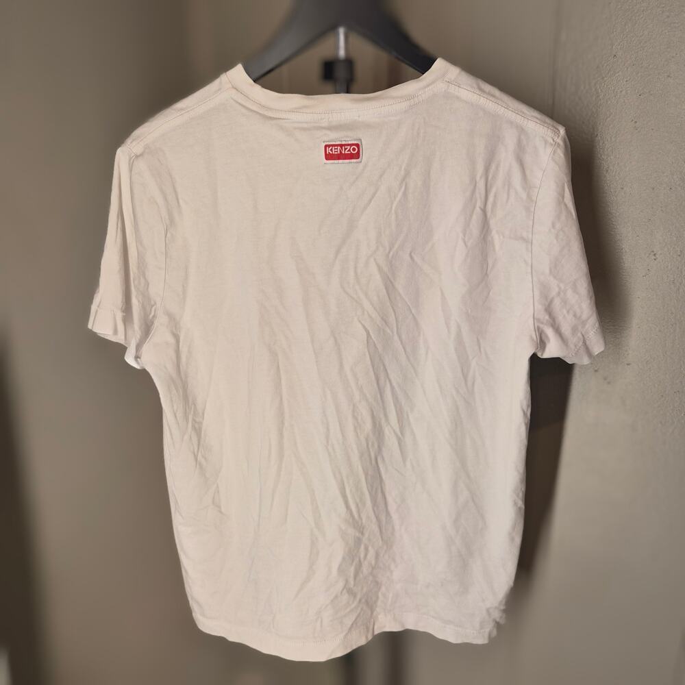 Kenzo Paris Boke Flower Graphic Tee Cream White Short‎ Sleeve T-Shirt Size M - Picture 3 of 8